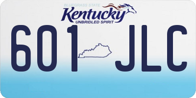 KY license plate 601JLC