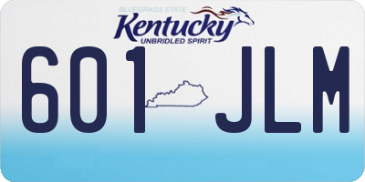 KY license plate 601JLM