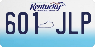 KY license plate 601JLP