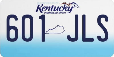 KY license plate 601JLS