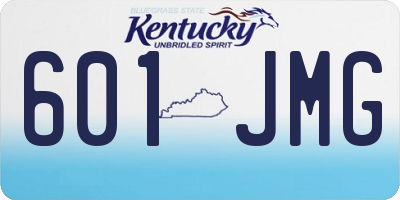 KY license plate 601JMG