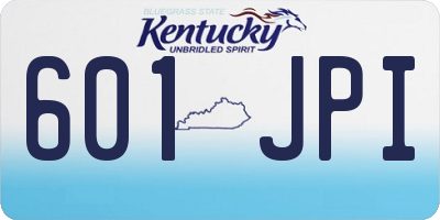 KY license plate 601JPI