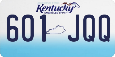 KY license plate 601JQQ