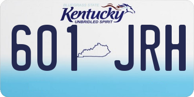 KY license plate 601JRH