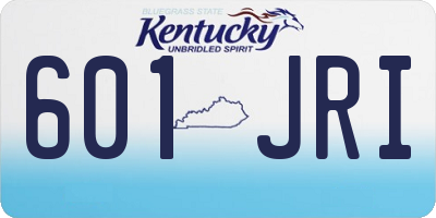KY license plate 601JRI