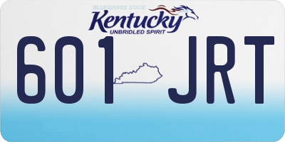 KY license plate 601JRT