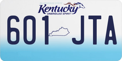 KY license plate 601JTA