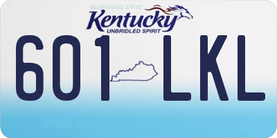 KY license plate 601LKL