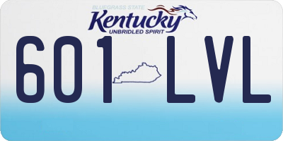 KY license plate 601LVL