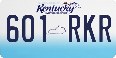KY license plate 601RKR