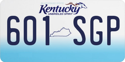 KY license plate 601SGP
