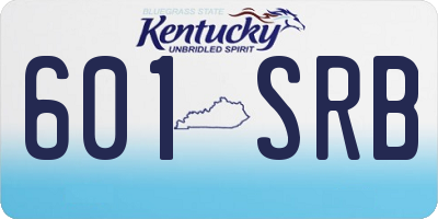 KY license plate 601SRB