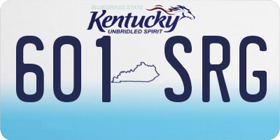 KY license plate 601SRG