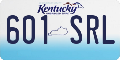 KY license plate 601SRL