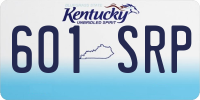 KY license plate 601SRP