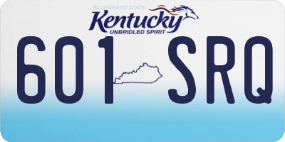 KY license plate 601SRQ