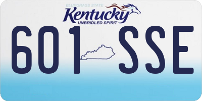 KY license plate 601SSE