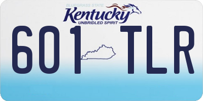 KY license plate 601TLR