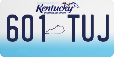 KY license plate 601TUJ