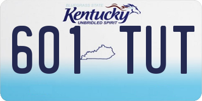 KY license plate 601TUT