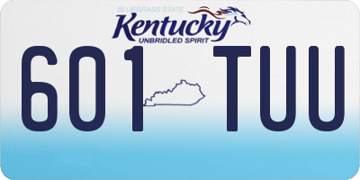 KY license plate 601TUU