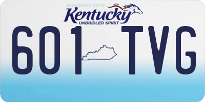 KY license plate 601TVG