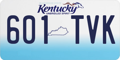 KY license plate 601TVK