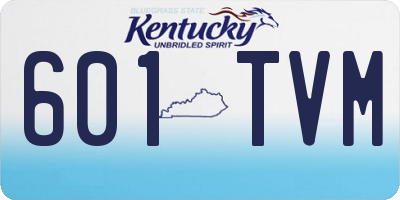 KY license plate 601TVM