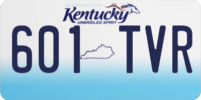 KY license plate 601TVR