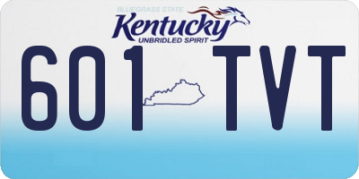 KY license plate 601TVT