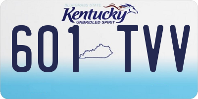 KY license plate 601TVV