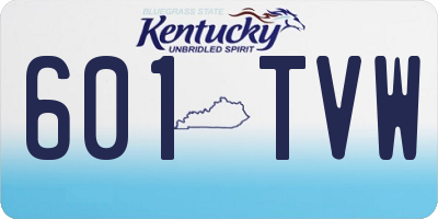 KY license plate 601TVW