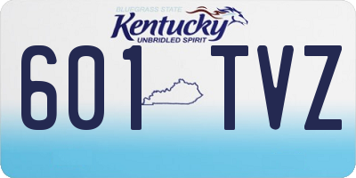 KY license plate 601TVZ