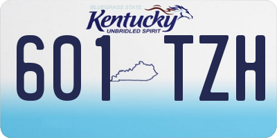 KY license plate 601TZH