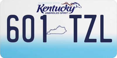 KY license plate 601TZL
