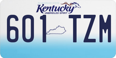 KY license plate 601TZM