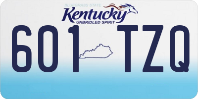KY license plate 601TZQ