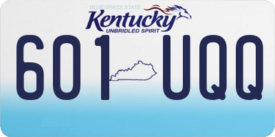 KY license plate 601UQQ