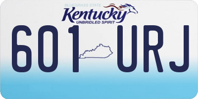 KY license plate 601URJ