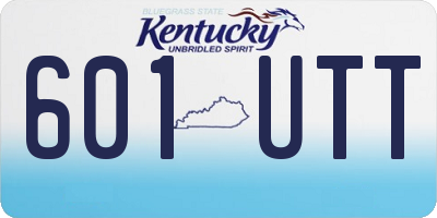 KY license plate 601UTT