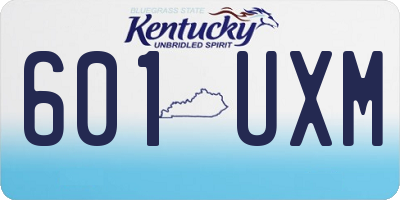 KY license plate 601UXM