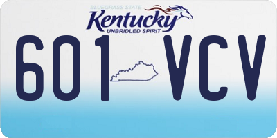KY license plate 601VCV