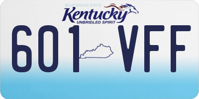 KY license plate 601VFF