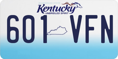 KY license plate 601VFN