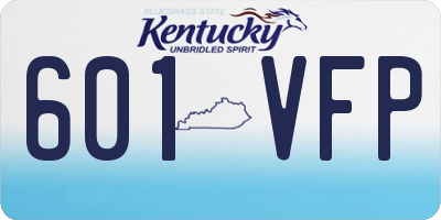 KY license plate 601VFP