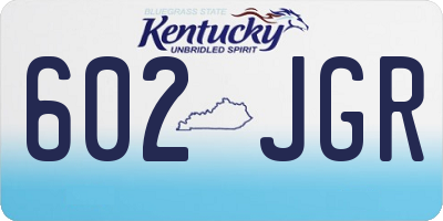 KY license plate 602JGR