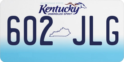 KY license plate 602JLG