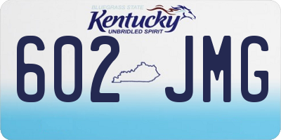 KY license plate 602JMG