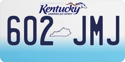 KY license plate 602JMJ