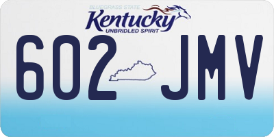 KY license plate 602JMV